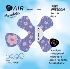 Alternative view of X-Mini Air Thrivabetic Αδιάβροχα Αυτοκόλλητα για Αισθητήρες Freestyle Libre 2 Plus, Dexcom G7, Dexcom ONE+, Medtronic Guardian, Sibionics, Syai Ultra & Medtrum TouchCare Nano – BloomBerry Violet