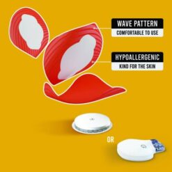 Alternative view of Original Αδιάβροχο Αυτοκόλλητο για Αισθητήρα Freestyle Libre 2 Plus, Medtronic Guardian, Sibionics GS1 & Medtrum TouchCare Nano - Πορτοκαλί